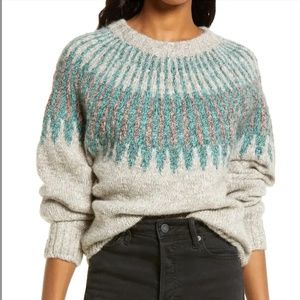 [New & Fashion] Fair Isle Wool & Alpaca Crewneck Sweater